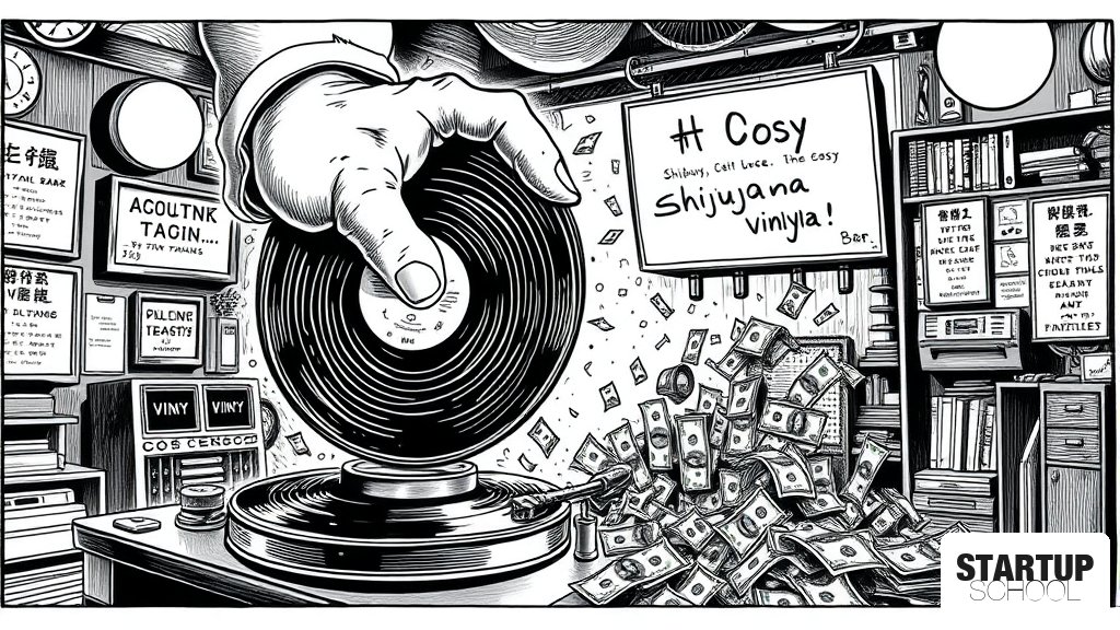 시부야의 바이닐 바, 전 스포티파이 리더의 스타트업이 음악 앱 제작