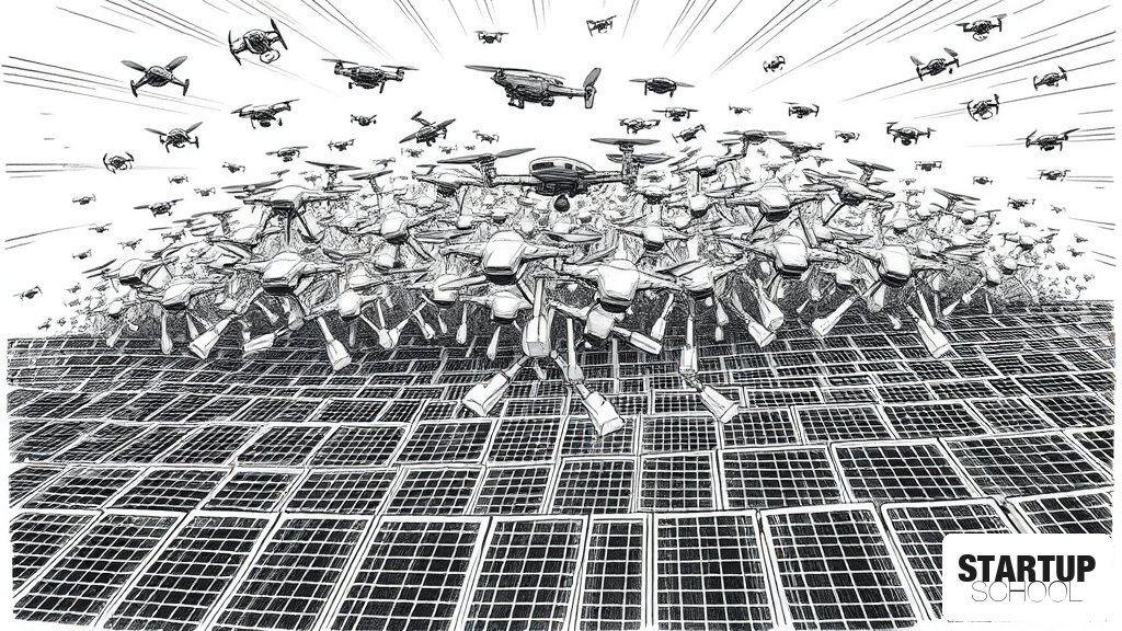 150MW 타아나크 태양광 발전소, 자율 드론 보안 시스템 가동 시작