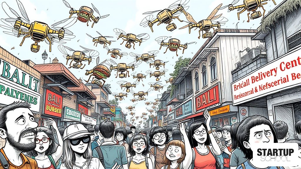 발리, 인구 밀집 지역 드론 배송 시험 시작