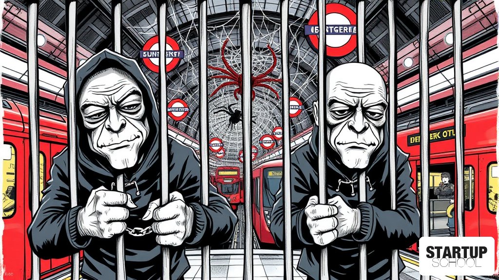 브릿 스캐터드 스파이더 듀오, Transport for London 공격으로 교도소행
