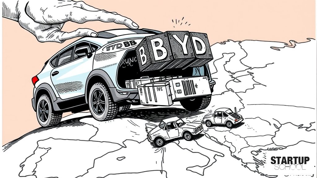 BYD, 유럽에 4곳의 공장 계획