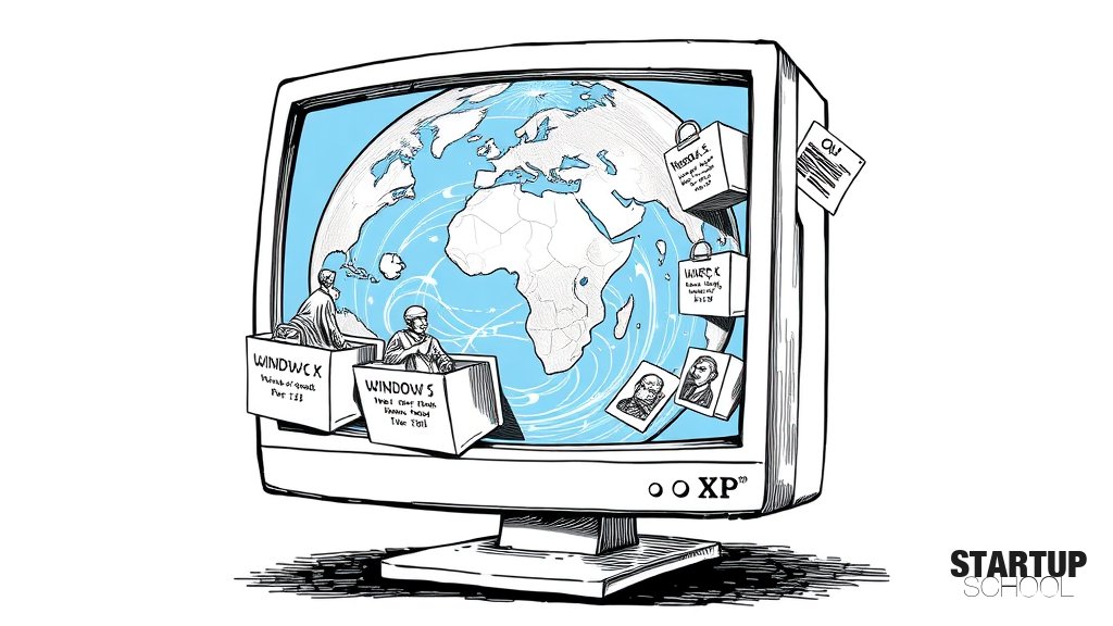 Windows XP 바탕화면에서 위키피디아 탐색하기