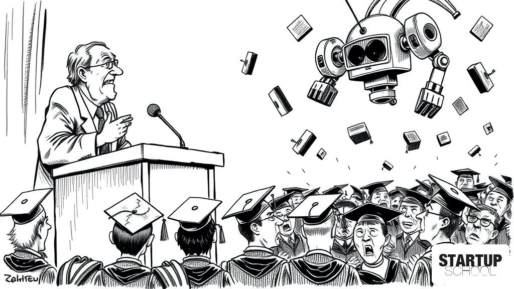 2026년 졸업 연설을 할 예정이라면, AI 언급은 피하는 게 좋을 수도 있습니다.
