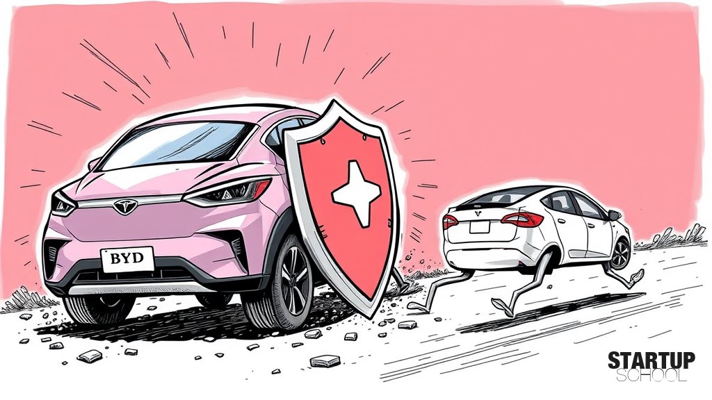 BYD는 자율주행에 대한 책임을 지는데 Tesla는 그렇지 않은 이유