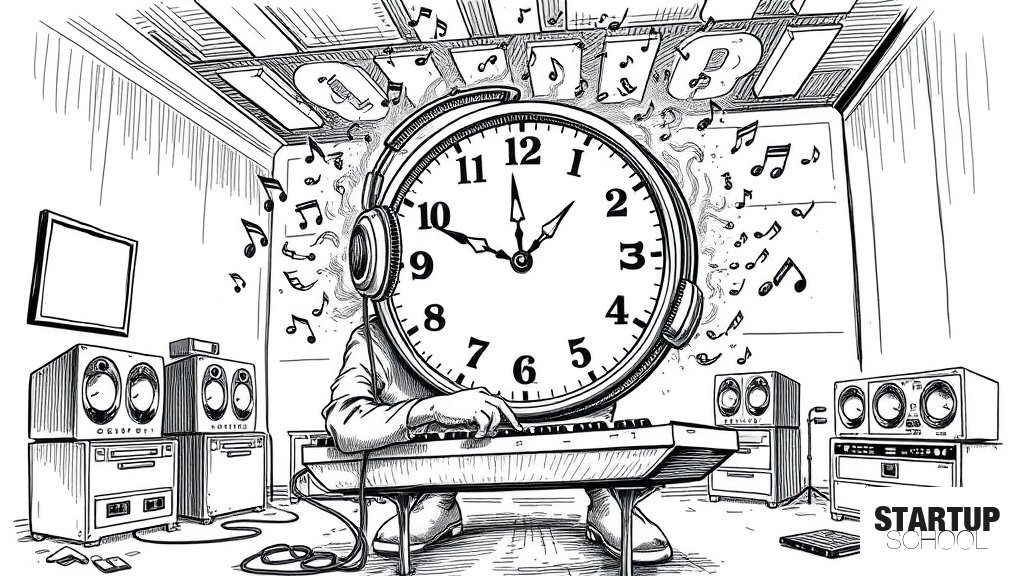 Show HN: AI가 현재 시간을 소재로 새로운 노래를 실시간으로 창작하는 24시간 라이브 스트림