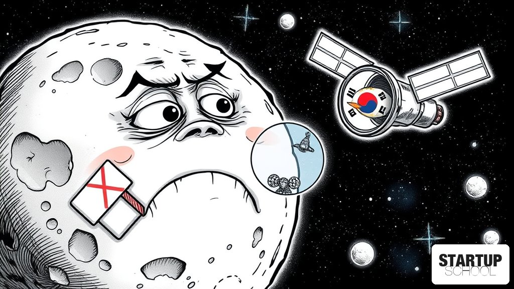 남한 위성, 스페이스X 달 충돌 포착