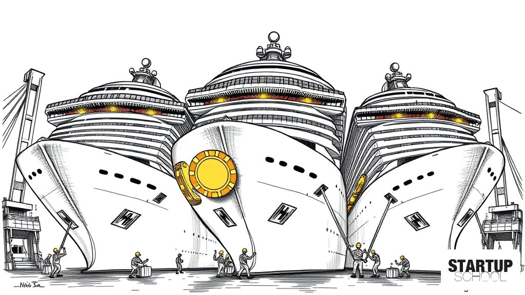 로얄 캐리비안 세 척의 배가 동시에 드라이독에 입항