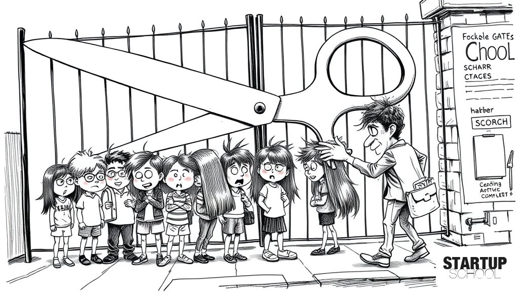 새 학기 첫날, 교문서 입구 컷 당한 中학생들…“두발 규정 어겨” 학교 앞에서 급하게 이발