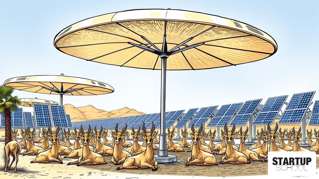 태양광 패널 아래 가젤 키운다…사우디 250MW 발전소서 번식 추진